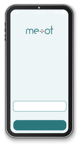 Phone displaying the Me + OT app